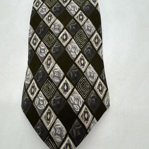 Zylos George Machado Silk Men's Tie Dark Green Blue Gray 60" X 4"